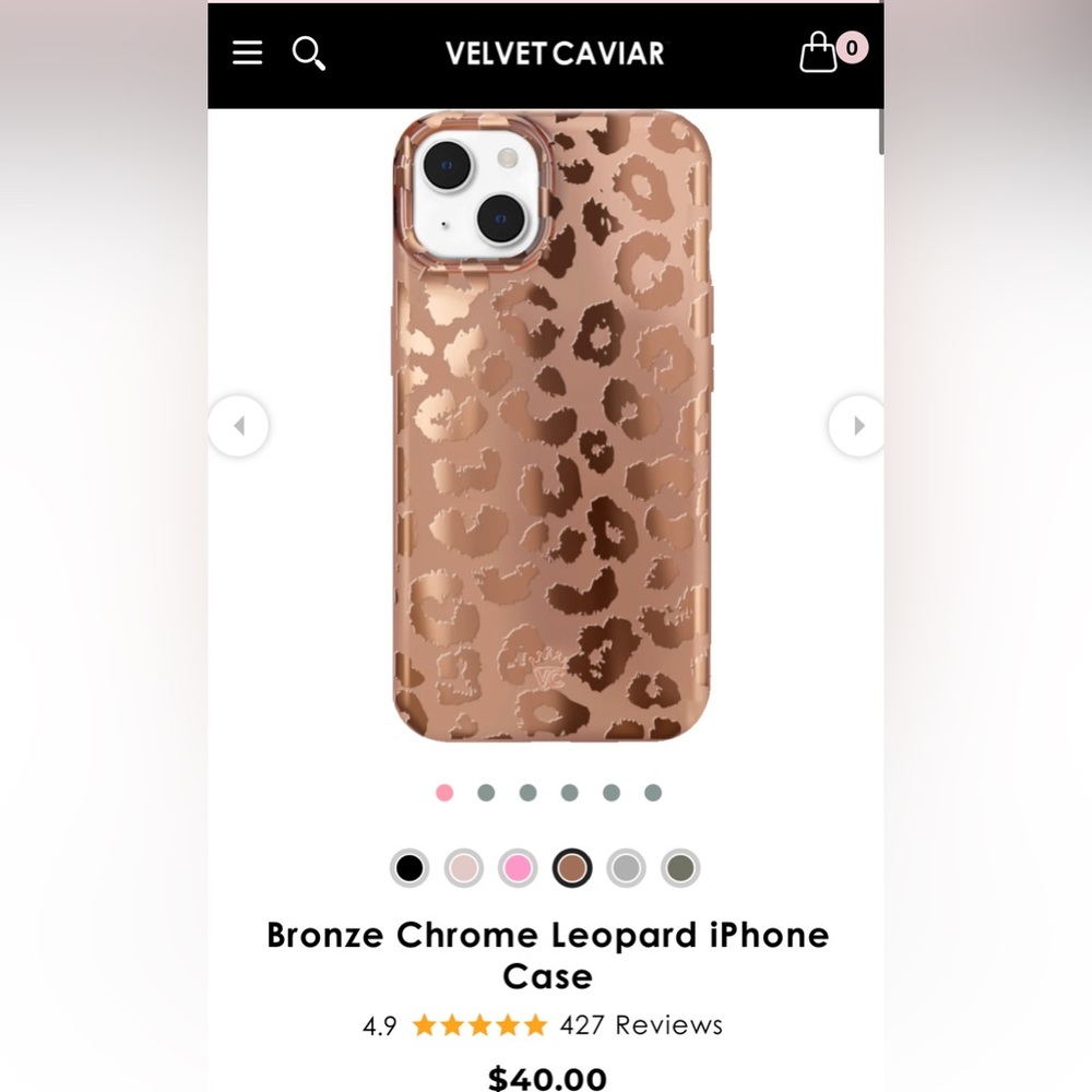 Velvet Caviar iPhone 14 Magsafe Case/ Grip Ring/ & Mirror Screen Protector